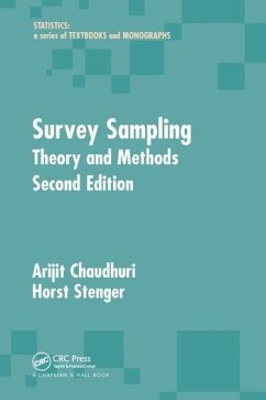Survey Sampling - Chaudhuri, Arijit; Stenger, Horst