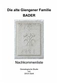 Die alte Giengener Familie BADER (eBook, ePUB)