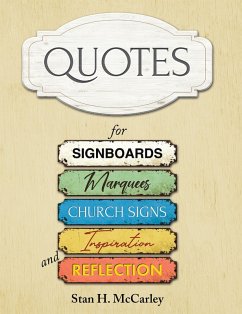 Cover Quotes for Signboards, Marquees, Church Signs, Inspiration, and Reflection (eBook, ePUB)