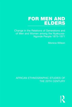 For Men and Elders - Wilson, Monica