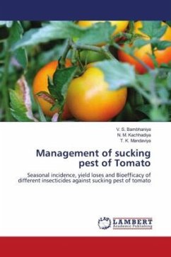 Management of sucking pest of Tomato - Bambhaniya, V. S.;Kachhadiya, N. M.;Mandaviya, T. K.