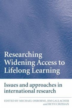 Researching Widening Access to Lifelong Learning - Crossan, Beth / Gallacher, Jim / Osborne, Michael (eds.)