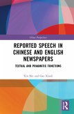 Reported Speech in Chinese and English Newspapers