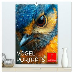 Vögel Porträts (hochwertiger Premium Wandkalender 2025 DIN A2 hoch), Kunstdruck in Hochglanz