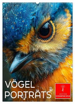 Vögel Porträts (Wandkalender 2025 DIN A2 hoch), CALVENDO Monatskalender