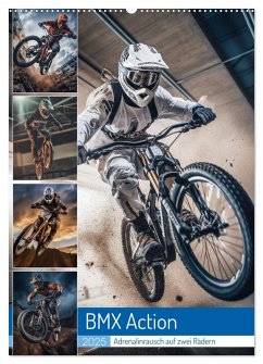 BMX Action (Wandkalender 2025 DIN A2 hoch), CALVENDO Monatskalender - Calvendo;Gierok-Latniak, Steffen