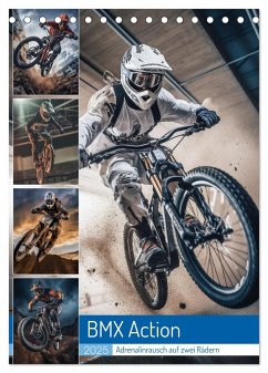 BMX Action (Tischkalender 2025 DIN A5 hoch), CALVENDO Monatskalender - Calvendo;Gierok-Latniak, Steffen