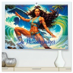 Die Wellenbezwinger (hochwertiger Premium Wandkalender 2025 DIN A2 quer), Kunstdruck in Hochglanz - Calvendo;Djeric, Dusanka