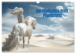 Surrealismus trifft Pferdefans (Wandkalender 2025 DIN A3 quer), CALVENDO Monatskalender