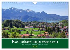 Kochelsee Impressionen - Ein Jahr in Bildern am Ufer der Stille (Wandkalender 2025 DIN A4 quer), CALVENDO Monatskalender - Calvendo;Schimmack, Michaela