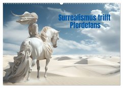Surrealismus trifft Pferdefans (Wandkalender 2025 DIN A2 quer), CALVENDO Monatskalender