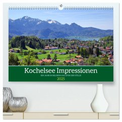 Kochelsee Impressionen - Ein Jahr in Bildern am Ufer der Stille (hochwertiger Premium Wandkalender 2025 DIN A2 quer), Kunstdruck in Hochglanz - Calvendo;Schimmack, Michaela