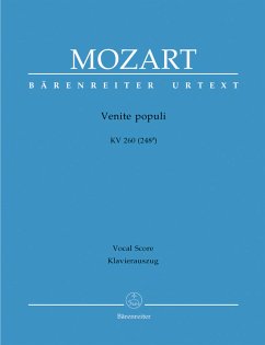 Cover Venite populi KV260 (KV248a) für Soli, gem Chor und Orchester Klavierauszug