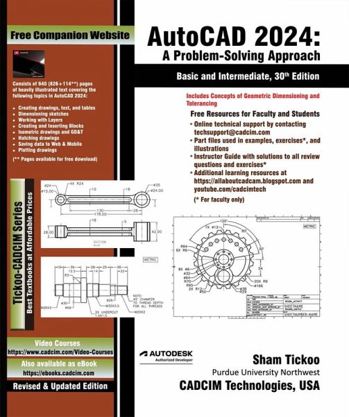 AutoCAD 2024: A Problem - Solving Approach, Basic and Intermediate, 30th Edition (eBook, ePUB) AutoCAD 2024: A Problem - Solving Approach, Basic and Intermediate, 30th Edition (eBook, ePUB)
