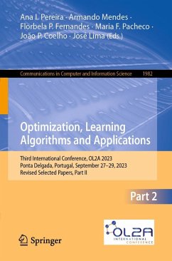 Optimization, Learning Algorithms and Applications (eBook, PDF)
