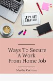 Ways To Secure A Work From Home Job (eBook, ePUB)