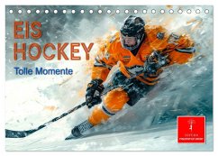 Eishockey - tolle Momente (Tischkalender 2025 DIN A5 quer), CALVENDO Monatskalender - Calvendo;Roder, Peter