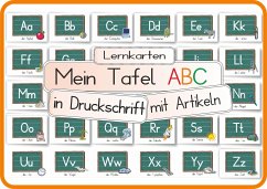 Mein Tafel ABC in Druckschrift mit Artikeln - Momm, Helga