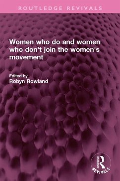 Cover Women who do and women who don't join the women's movement (eBook, PDF)