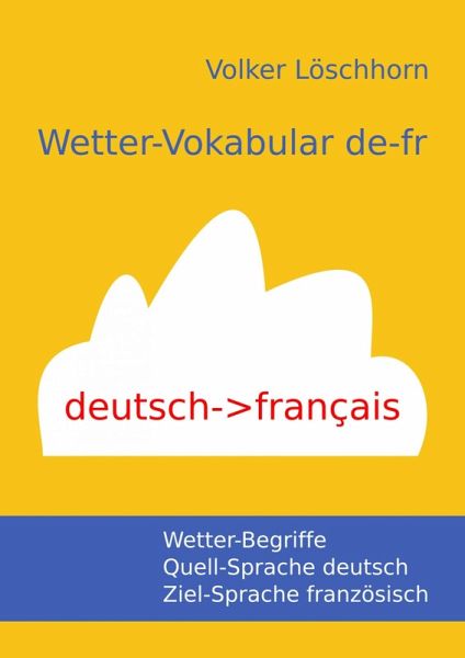 Wetter-Vokabular de-fr (eBook, ePUB)