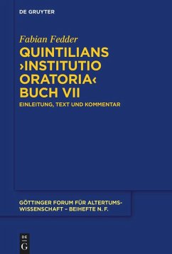 Cover Quintilians >Institutio oratoria< Buch VII (eBook, PDF)