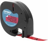 Dymo Letratag Band Plastik rot 12 mm x 4 m