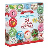 Eurographics 9924-5806 - Adventskalender Christmas Donuts, 24 Puzzles je 50 Teile