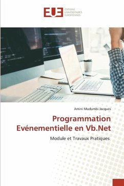Programmation Evénementielle en Vb.Net - Mudumbi Jacques, Amini