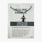 Schwarzer Obsidian Minicard Healing Angels