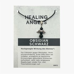 Cover Schwarzer Obsidian Minicard Healing Angels