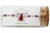 "Juli" Geburtsstein Armband im Gläschen