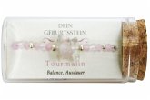 "Oktober" Geburtsstein Armband im Gläschen