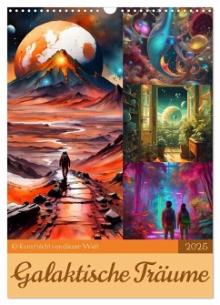 Galaktische Träume (Wandkalender 2025 DIN A3 hoch), CALVENDO Monatskalender - Calvendo;aka stine1, Christine