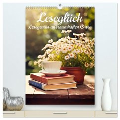 Leseglück (hochwertiger Premium Wandkalender 2025 DIN A2 hoch), Kunstdruck in Hochglanz - Calvendo;Bee, Ally