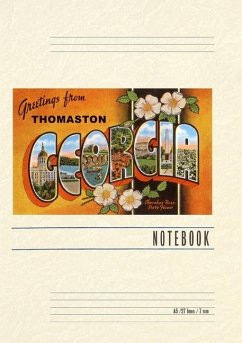 Vintage Lined Notebook Greetings from Thomaston