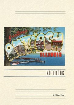 Vintage Lined Notebook Greetings from Antioch, Illinois