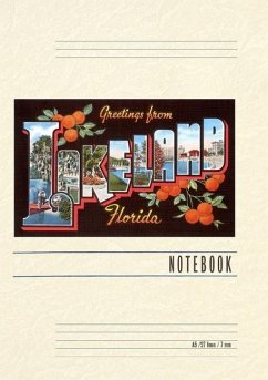Vintage Lined Notebook Greetings from Lakeland, Florida