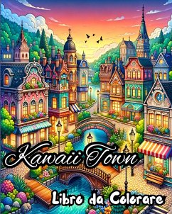 Libro da Colorare Kawaii Town - Caleb, Sophia