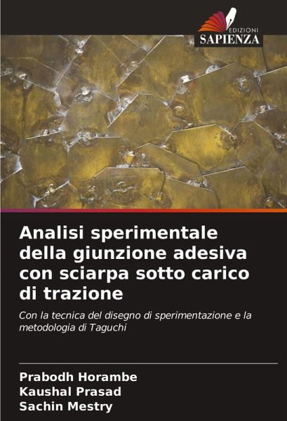 Analisi sperimentale della giunzione adesiva con sciarpa sotto carico di trazione