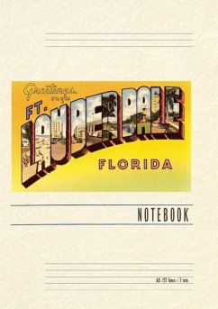 Vintage Lined Notebook Greetings from Ft. Lauderdale, Florida