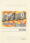 Vintage Lined Notebook Greetings from Little Rock, Arkansas