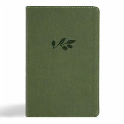 CSB Large Print Personal Size Reference Bible, Digital Study Edition, Olive Leathertouch, Indexed - Csb Bibles By Holman