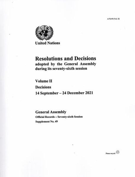 Report of the Secretary-General on the Work of the Organization 76th Supp49 V2 Report of the Secretary-General on the Work of the Organization 76th Supp49 V2