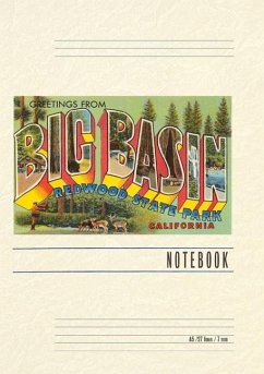 Vintage Lined Notebook Greetings from Big Basin, California