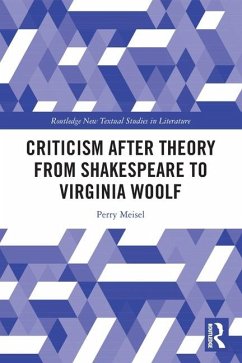 Criticism After Theory from Shakespeare to Virginia Woolf - Meisel, Perry