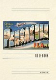 Vintage Lined Notebook Greetings from Pensacola, Florida