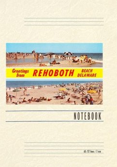 Vintage Lined Notebook Greetings from Rehoboth Beach