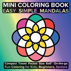 Mini Coloring Book Easy Simple Mandalas - Tori, Jule