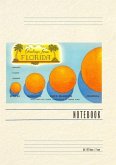Vintage Lined Notebook Greetings from Florida, Orange Sizing