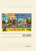 Vintage Lined Notebook Greetings from Pueblo, Colorado